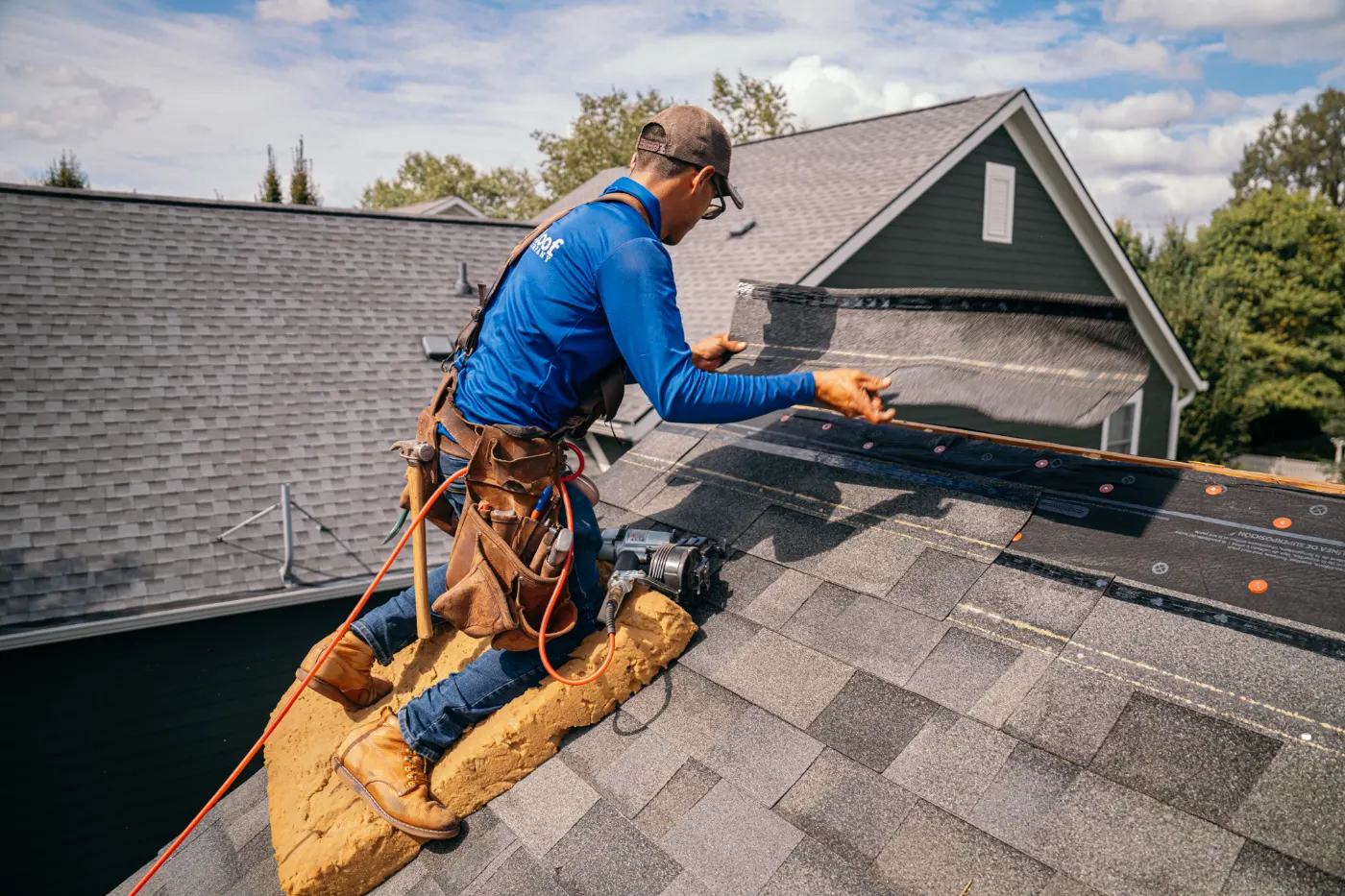 Commercial roof inspection documented in Villages at Grassy Creek